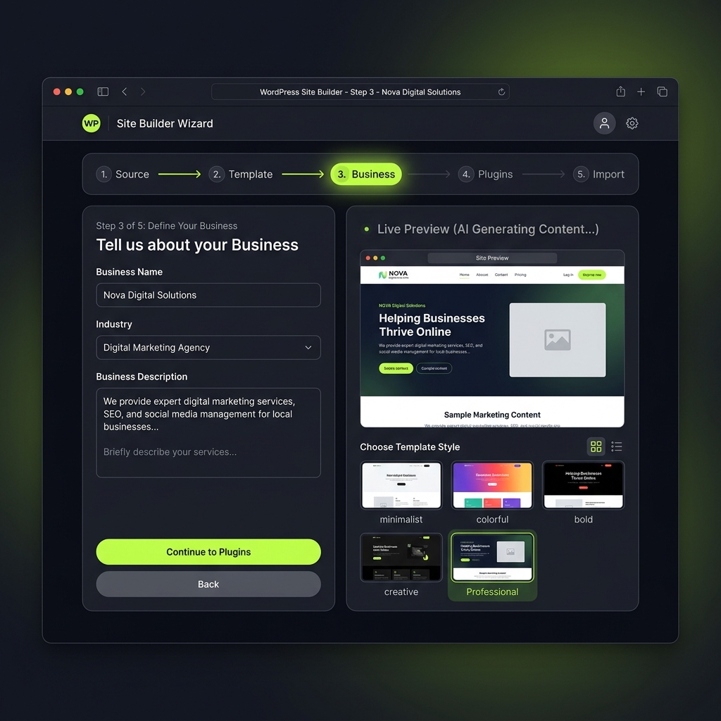 Creador de Sitios con IA